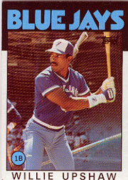 1986 Topps Baseball Cards      745     Willie Upshaw